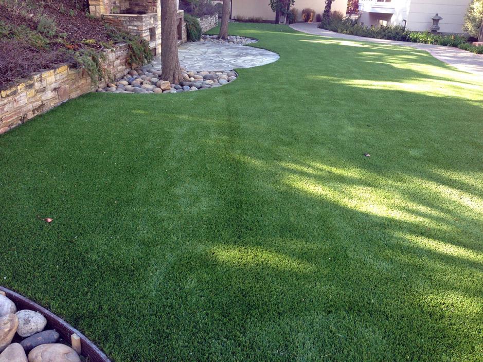 Synthetic Grass Waukena California Drainage Backyard Makeover