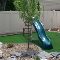 Artificial Grass Installation Opal Cliffs, California Roof Top, Backyard Design