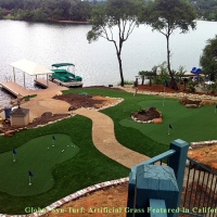 Fake Turf Walnut Park, California Putting Green Carpet, Backyard Designs