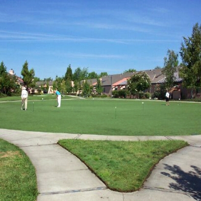 Fake Turf Palm Springs, California Paver Patio, Commercial Landscape