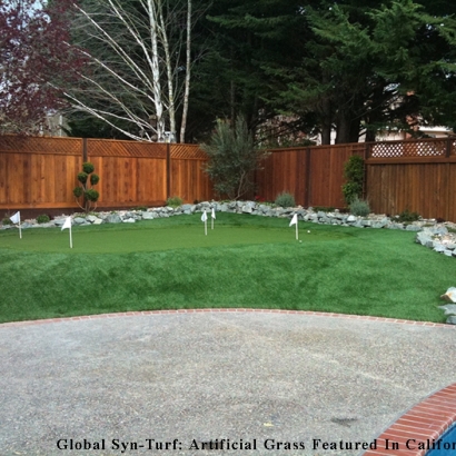 Faux Grass Monterey Park, California Putting Greens, Beautiful Backyards