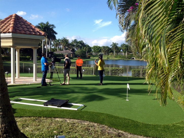 Artificial Turf Installation Beverly Hills, California Putting Green Flags, Backyard Landscaping