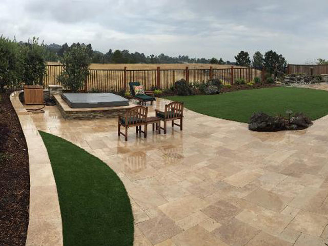 Plastic Grass Boulder Creek, California Landscaping, Backyard Design